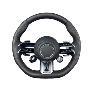 <span class=keywords><strong>Volant</strong></span> en cuir et fibre de carbone pour <span class=keywords><strong>Mercedes</strong></span> W206 W205 W204 W222 W223 W213 W177 W463 pour GT GLS63 GLE63 SL63 Classe S/Classe C - Product Image 4