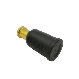 OEM OEM OEM Vente à chaud Nouveau flacon de parfum en verre bleu cylindrique en forme de <span class=keywords><strong>cloche</strong></span> de 50ml avec couvercles pulvérisateurs dorés - Product Image 3