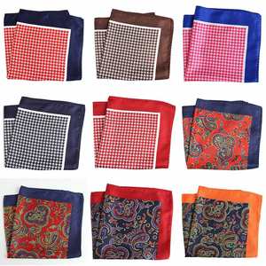 ผ้าเช็ดหน้าแบบพกพาขนาดใหญ่พิเศษ 33x33 ซม. สำหรับชุดสูทผู้ชาย ลายดอกไม้เพสลีย์อเนกประสงค์ เป็นมิตรกับสิ่งแวดล้อม - Product Image 2