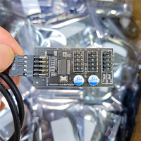 Konektor Hub USB 2.0 9 Pin, Pembagi USB 1 ke 3 USB2.0 9Pin Header Board + Kabel 30cm untuk Uji Kecepatan Kipas LED RGB Pendingin Air