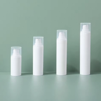 Flacon pompe sans air blanc ou couleur personnalisée pour nettoyant, écran solaire, voyage, nouveau cadeau promotionnel, lotion, crème, sérum, emballage de soins de la peau