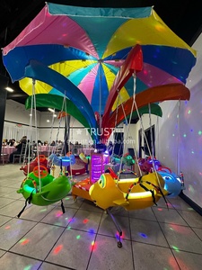 Thiết bị sân chơi vui vẻ đi vòng Carousel đi xe trẻ em vui vẻ đi vòng - Product Image 6