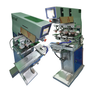 Máquina de Impresión Tampográfica Semiautomática de 4 Colores en Venta, Precio de la Máquina de Impresión Neumática de Tampón - Product Image 4