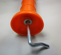 Poignée de portail de sécurité durable en plastique de 152 mm pour contrôle d'accès à clôture électrique