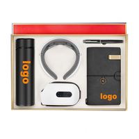 Coffrets cadeaux VIP de Noël, ensemble de soins santé comprenant un masseur oculaire, un bracelet intelligent, un masseur cervical, un stylo et un carnet A6