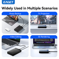 EAGET G200 3.5 Inch Portable Hdd 4TB 10TB USB 3.0 Kecepatan Tinggi SATA3.0 Hard Disk Eksternal HDD Hard Drive