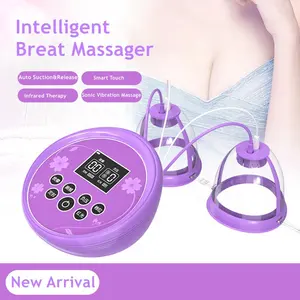 Infrared light therapy breast pump electric big boobs nice breast massage enlarger vacuum enlargement massager breast vibrator