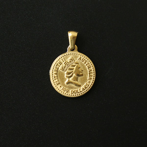 Pendentif Vintage Élégant en Forme de Coeur, de Croix, de Coquille et d'Ange, Plaqué Tungstène 18K, Accessoires Joker, Portraits Européens et Américains, PJ007 - Product Image 5