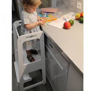 Tour d'apprentissage en bois tour d'enfant en bas âge aide de cuisine enfants chaise haute écologique moderne en bois massif bébé <span class=keywords><strong>Roking</strong></span> chaise bois 10 pièces - Product Image 4
