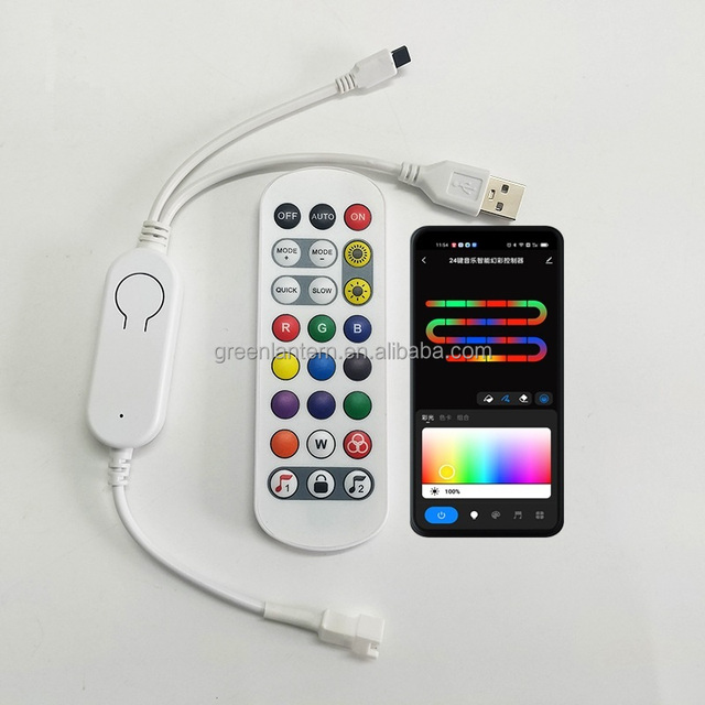 USB 5V WiFi Remote Music Sync SPI Led Controller Addressable RGB Led Digital Pixel Lights Smart Mini Controller