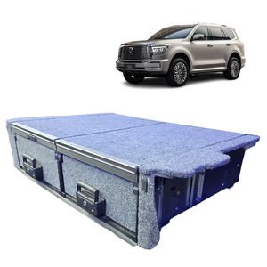 Tiroirs de rangement pour coffre VRD4X4, tiroirs de rangement arrière pour SUV, organiseur de cargaison avec glissière pour réfrigérateur pour WEY TANK 500 - Product Image 4