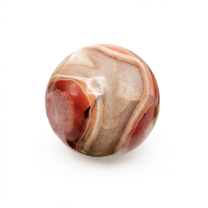 Splendid Fire Agate stone <b>sphere</b>/ball - Energy/Reiki/<b>Crystal</b> Healing - 2.5 inches (6.25 cms) diameter and 300 gms - ONE PIECE - Product Image 2