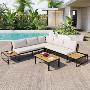 Conjunto <span class=keywords><strong>de</strong></span> Muebles <span class=keywords><strong>de</strong></span> Patio Modernos, Conjunto <span class=keywords><strong>de</strong></span> Bar para Patio con Sillas para Balcón, Sillas para Patio Exterior, Sofá Resistente a la Intemperie - Product Image 3