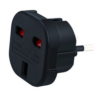 Adaptateur de prise de voyage Royaume-Uni vers UE Adaptateur de prise de voyage UE Convertir la prise britannique à 3 broches de type G en prise européenne à 2 broches de type C E F 100 - 240v