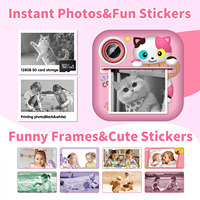 Appareil photo instantané pour enfants avec carte mémoire, caméra vidéo numérique magique pour enfants, imprimante S2