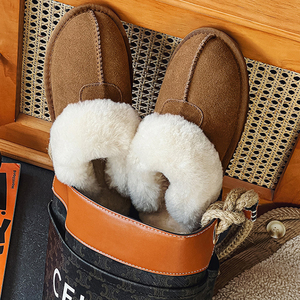 Pantuflas de <span class=keywords><strong>Mujer</strong></span> con Forro de Peluche Suave, Punta Cerrada, para <span class=keywords><strong>Invierno</strong></span>, para el Hogar, Estilo Veraniego - Product Image 4