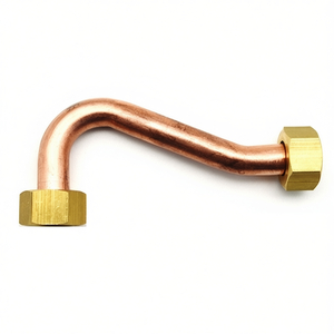 Raccord coudé en cuivre 90 degrés avec extrémités en laiton pour plomberie - Product Image 3