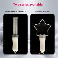 Porte-clés lumineux LED personnalisé en plastique en forme d'étoile/coeur, 15 couleurs au choix, qualité supérieure, directement de l'usine