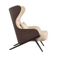 Neues Design Leder-Freizeit-Loungesessel Verstellbarer Relaxsessel Luxus-Sofa Loungesessel