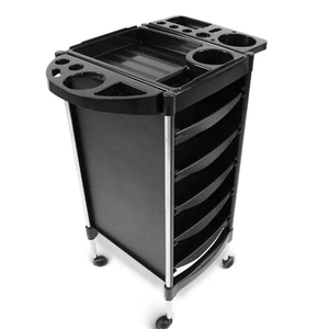 Professionnel Salon Furniture Plastic Beauty Salon Carts Barber Hairdresser <b>Trolley</b> Hair Salon <b>Trolley</b> Black - Product Image 4