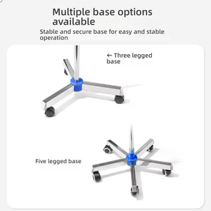 حامل محاليل متنقل من البلاستيك ABS مع لوحة مضخة وعمود للمحاليل، متوفر بالجملة من المصنع - Product Image 6