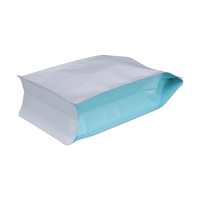 Voedselveilige platte bodem pouch met ritssluiting, vochtbestendig, voor koffie, thee, noten, gedroogd fruit en snacks.