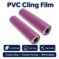 Film alimentaire en PVC de qualité alimentaire, film étirable en plastique pour l'emballage alimentaire, pour la conservation des aliments frais