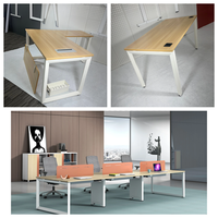 Pied de table de bureau moderne en acier, installation simple, vente en gros, taille personnalisable, pour hôtel et ordinateur
