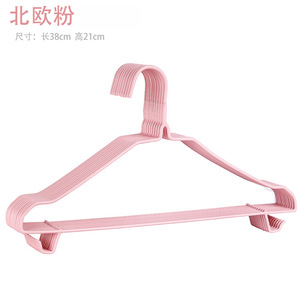 Venta al por mayor de perchas de ropa para adultos de doble uso diseño de plástico sumergido para uso en seco y húmedo para estantes y rieles de ropa - Product Image 2