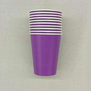 DAMAI - Juego de Vajilla Desechable de Papel Color Morado para Fiestas, Platos de Papel de 7 y 9 Pulgadas, Vasos - Product Image 5