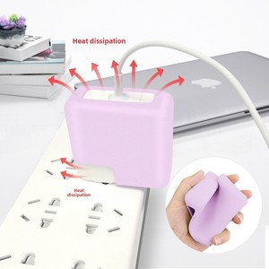 เคสซิลิโคนนุ่มป้องกันสายชาร์จสำหรับ MacBook Air 13 13.6 15 นิ้ว  ฝาครอบอะแดปเตอร์ไฟฟ้า <span class=keywords><strong>Pro</strong></span> 14 M5 M4 M3 พร้อม 11/12/16 - Product Image 5
