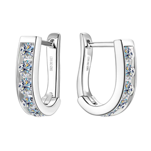 2.76ct D Color VVS1 Clarity Brilliant Cut Lab Grown Diamond <b>Earrings</b> 925 Sterling <b>Silver</b> for Women - Product Image 1