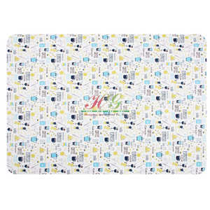 Textiles de maison, linge de table en PVC de grande qualité, housse de table décorative imperméable avec motif de service à thé bleu - Product Image 5