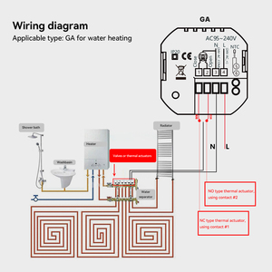 16A Akıllı WiFi Yerden Isıtma Termostatı Programlanabilir Oda Sıcaklık Kontrol Cihazı Çocuk Kilidi Yüksek Sıcaklık Koruması Ev Garaj PC - Product Image 6