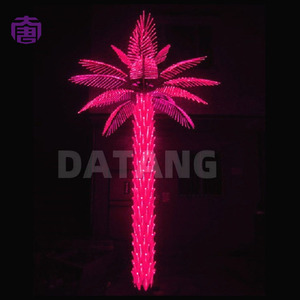 Lumière LED Scénique en Forme de Palmier, Feuilles de Palmier Lumineuses, Étanche IP65, Couleurs Personnalisables pour les Décorations du Nouvel An et de Noël - Product Image 4