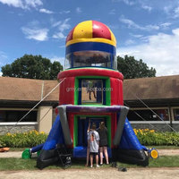 GMY Gonflables Fun Airborne Adventure Parachute Ride Sport Game Gonflable Rocker Bouncer pour Enfants et Adultes