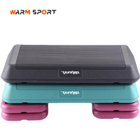 Equipo de Gimnasio en Casa, Plataforma de Step Aeróbico de 28 Pulgadas, Altura Ajustable de 4-6-8 Pulgadas, Antideslizante, Ajustable, para Ejercicios Aeróbicos