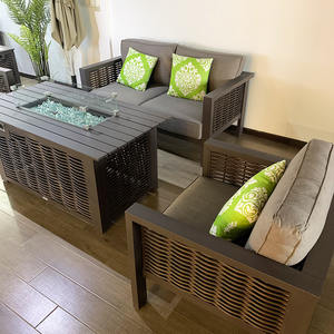 [sigarten] En Stock, Listo Para Enviar Sala de Estar de Exterior Para Patio Sofá de Jardín de Ratán Ignífugo - Product Image 1