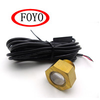 Foyo 12V IP68 LED Marine Brass Navigation Drain Plug LED Multi-color Underwater Light for Yacht Boat