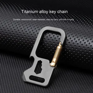 Tùy Chỉnh Đa-Công Cụ Edc Keychain Nhanh Chóng Phát Hành Titan Carabiner Mở Chai Dao Người Đàn Ông Của Thời Trang Phụ Kiện Lụa Màn Hình In Ấn - Product Image 3