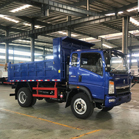 Mini camion benne léger chinois HOWO Sinotruk de 5 et 8 tonnes