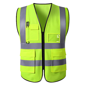2025 ropa de trabajo de construcción Unisex personalizada seguridad de alta visibilidad motocicleta chaleco de seguridad reflectante impermeable LED Flash 100% - Product Image 1