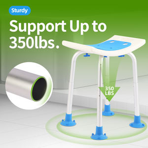 Pengxing bangku mandi, kursi mandi tinggi dapat diatur paduan aluminium cocok untuk orang tua dan cacat - Product Image 2