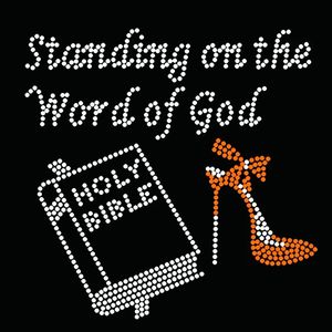 Motivo de transferencia de diseño de diamantes de imitación de <span class=keywords><strong>la</strong></span> <span class=keywords><strong>Palabra</strong></span> de Dios, motivo de transferencia de calor de diamantes de imitación cristianos religiosos para camiseta - Product Image 6