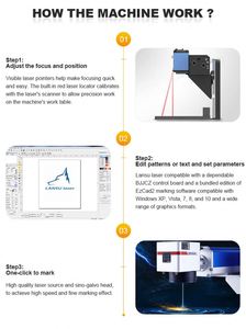 เครื่องเลเซอร์มาร์กกิ้ง C02, เครื่องแกะสลักเลเซอร์, 30W, 50w สำหรับไม้และผ้าไม้ไผ่, กางเกงยีนส์, ราคาประหยัด - Product Image 5