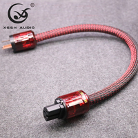 YIVO XSSH DIY OFC OD16mm Audiophile AC Cordon d'alimentation C15 IEC Plug 250V 15A GB PVC pour voiture 2m HIFI Câble d'alimentation Amplificateur Fil d'alimentation
