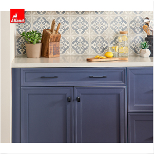 Mobile da <span class=keywords><strong>Cucina</strong></span> Americano Incassato con Cornice, Due Tonalità di Blu, con Isola Stile Shaker - Product Image 5
