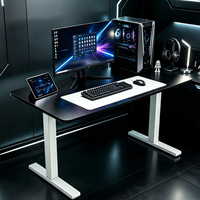 Service OEM/ODM, modèle économique, bureau de jeu pour ordinateur, 45 dB silencieux, ergonomique, largeur réglable, cadre de bureau électrique à hauteur réglable
