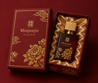 Nouvelle boîte de parfum personnalisée avec couvercle, boîte d'emballage rigide rouge pour parfum, avec logo en relief, design de boîtes de parfum