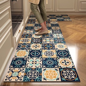 Juego de Alfombras de Cocina de Estilo Musulmán, 2 Piezas, Estampadas, Acolchadas, Lavables, de Polipropileno, Estilo Americano Vintage - Product Image 5
